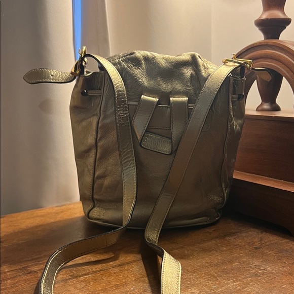 Salvatore Ferragamo Metallic Gold Shoulder Bag - Picture 4 of 12